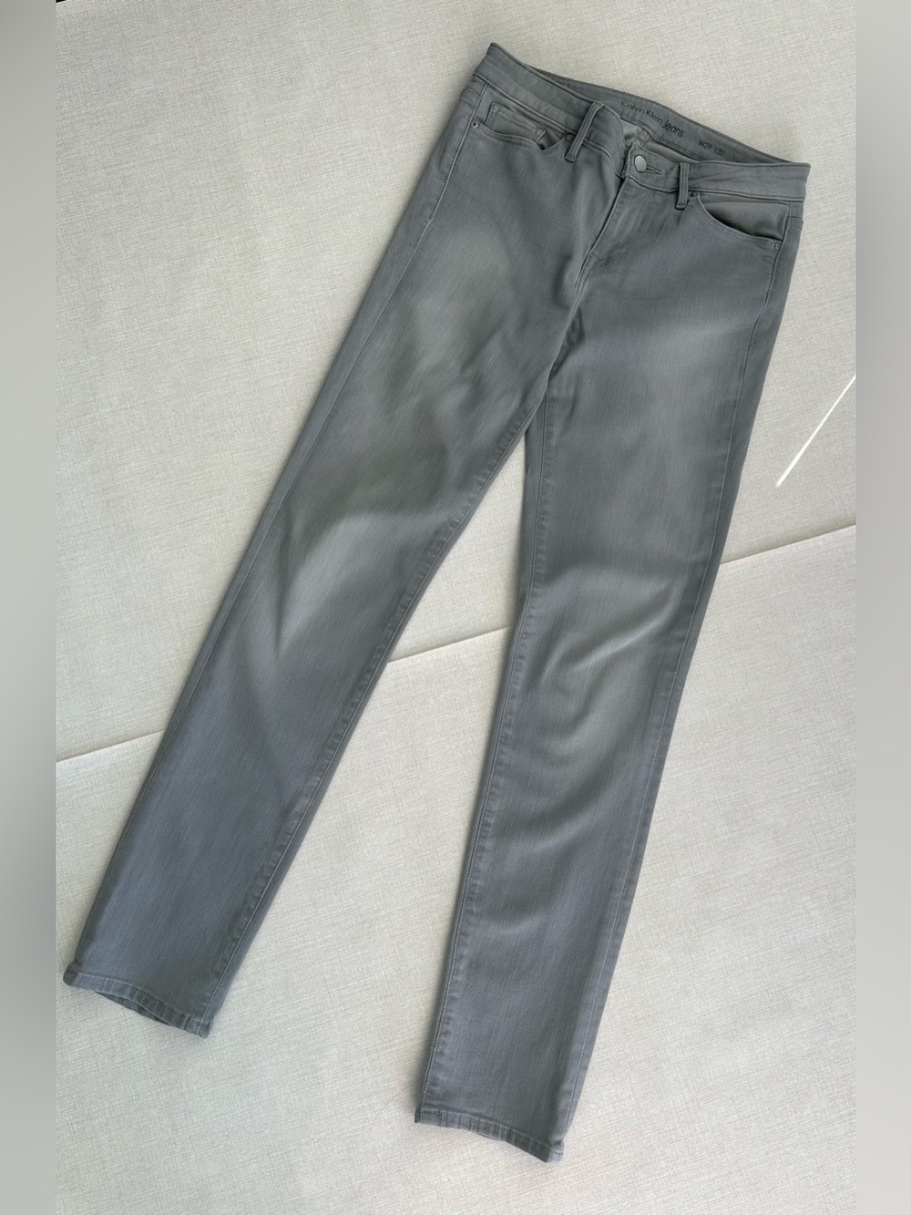 Calvin Klein Jeans Slim Straight Gray Women's Jeans